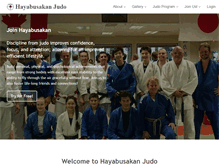 Tablet Screenshot of hayabusatorontojudo.com